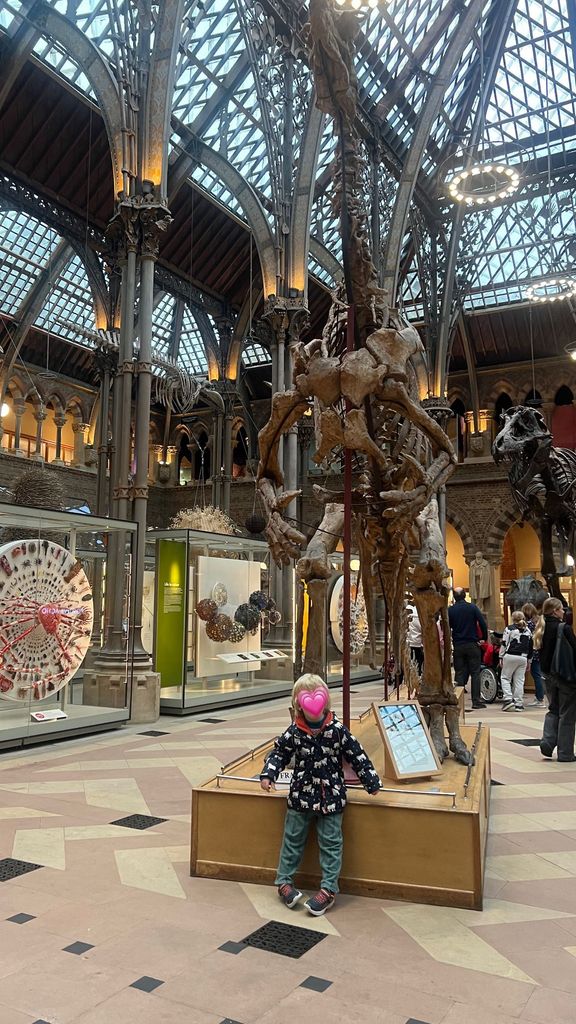 The pair went to the Natural History Museum