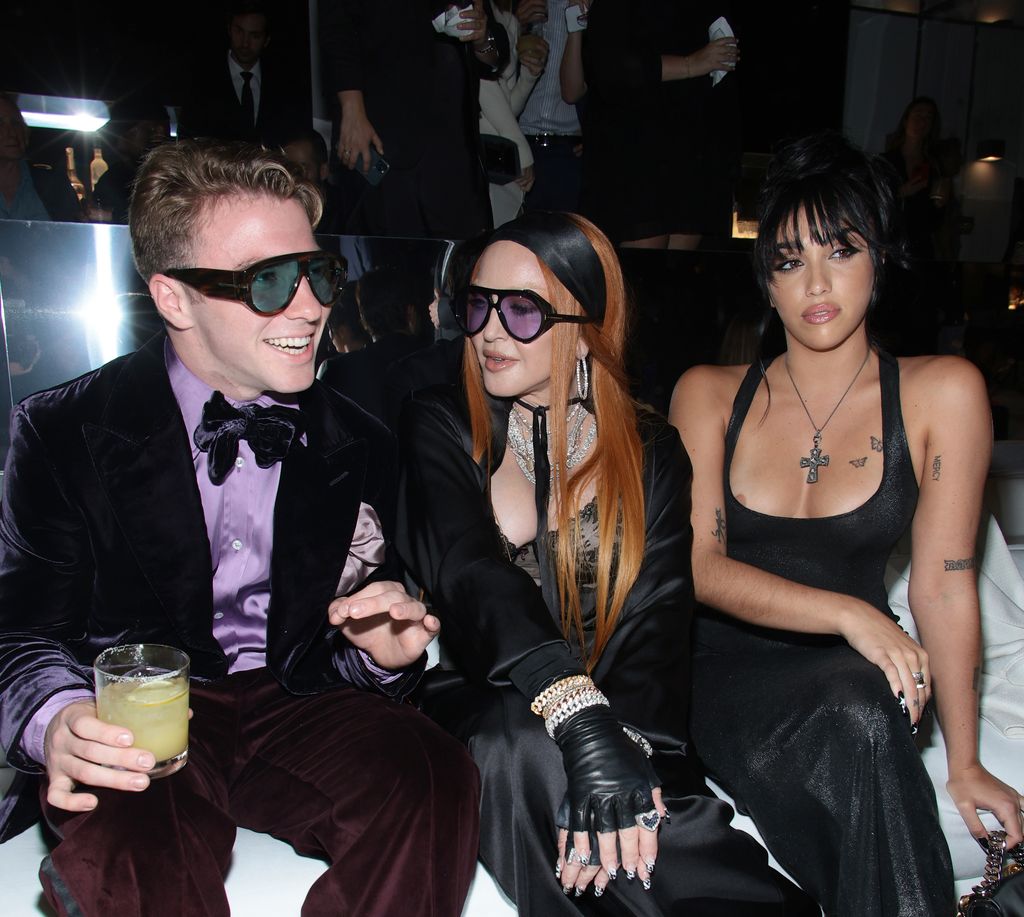 NEW YORK, NEW YORK - SEPTEMBER 14: Rocco Ritchie, Madonna and Lourdes Leon attend the Tom Ford fashion show during September 2022 New York Fashion Week: The Shows at Skylight on Vesey on September 14, 2022 in New York City. (Photo by Dimitrios Kambouris/Getty Images for NYFW: The Shows )