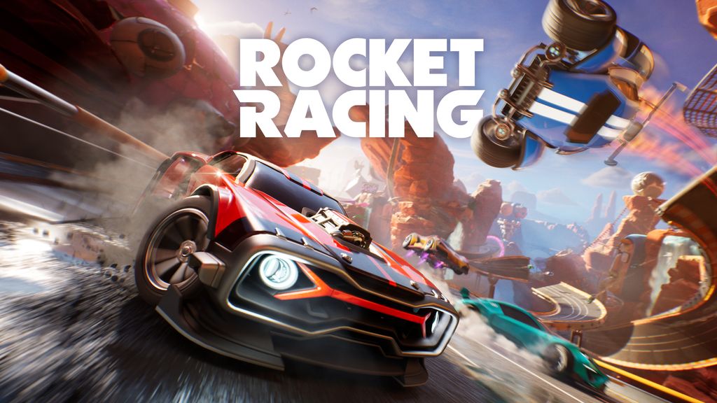 The Fortnite game Rocket Racing