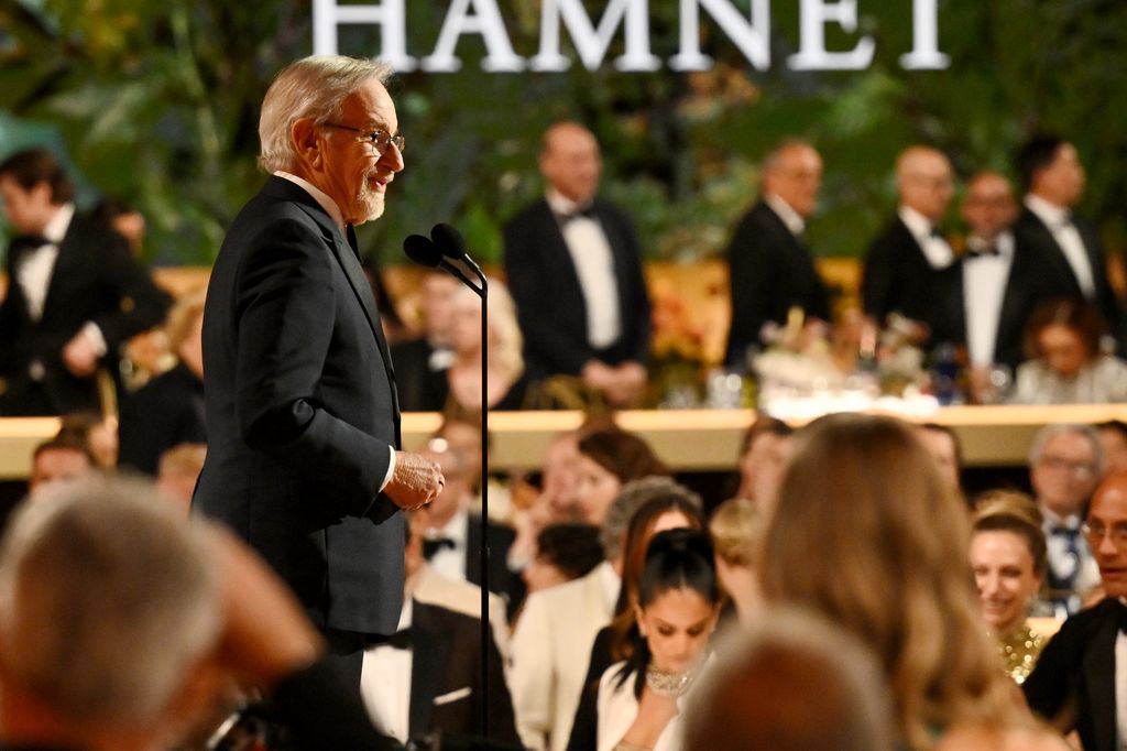 Steven Spielberg at the 83rd Annual Golden Globes held at The Beverly Hilton on January 11, 2026 in Beverly Hills, California