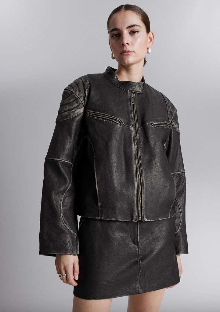 & Other Stories leather jacket