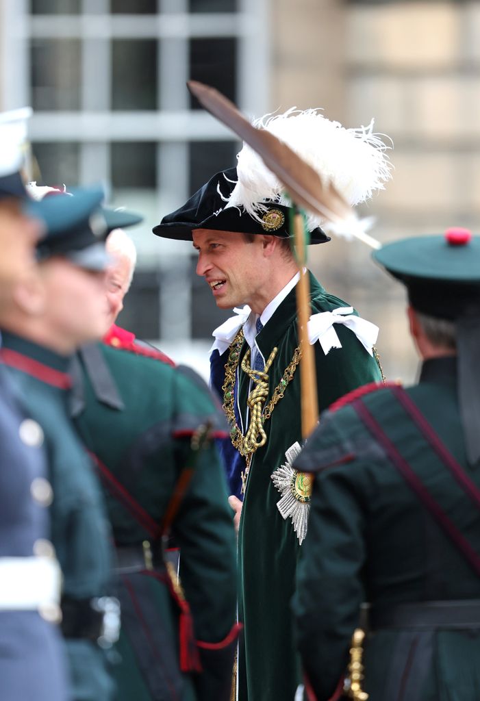 Prince William, Duke of Rothesay attends the Thistle Service in Edinburgh