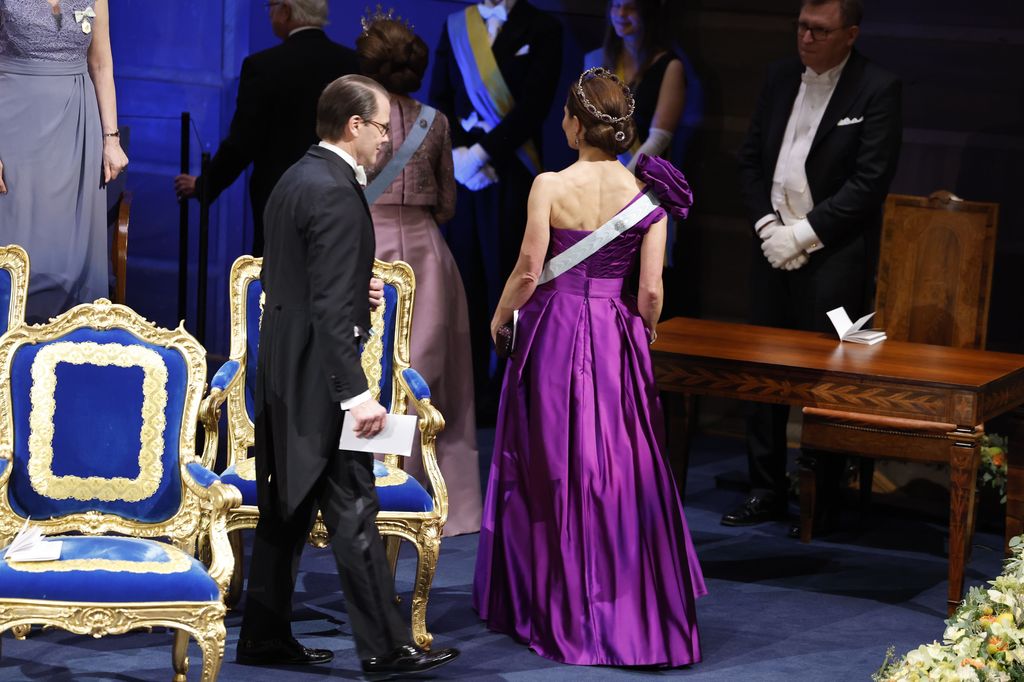 Princess Victoria showed off her toned back at the Nobel Prize Award Ceremony this year