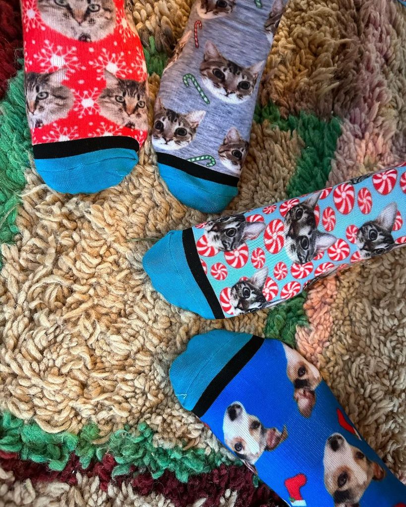 Sarah Jessica Parker shared a photo of her twins wearing socks with photos of their pets 