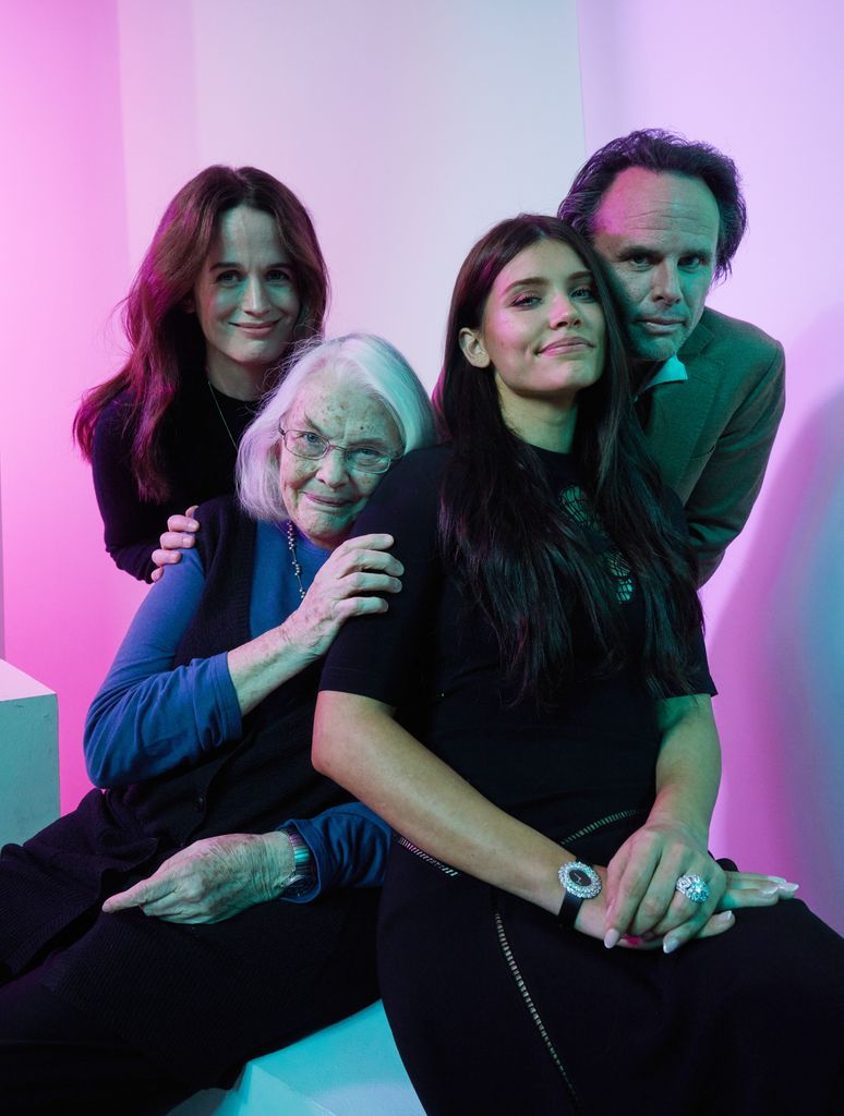 Elizabeth Reaser, Lois Smith, Eva De Dominici and Walton Goggins visit the IMDb Portrait Studio at SXSW 2024 on March 10, 2024 in Austin, Texas
