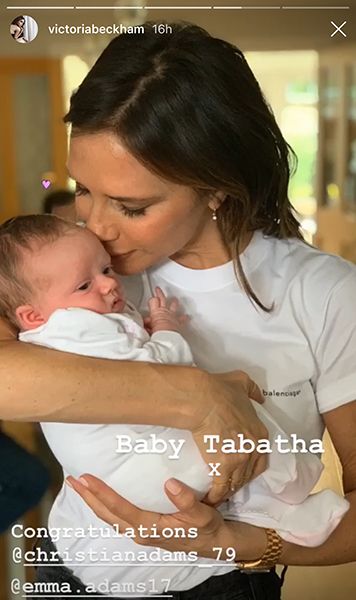 Victoria Beckham with niece