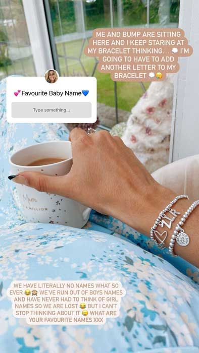 stacey solomon asks for baby names