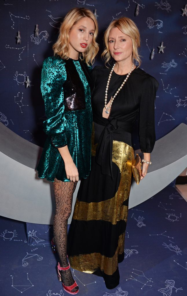   Princess Maria-Olympia of Greece and Denmark (L) and Marie-Chantal, Crown Princess of Greece and Denmark attend the Claridge's Zodiac Party hosted by Diane von Furstenberg & Edward Enninful to celebrate the Claridge's Christmas Tree 2018, "The Tree Of Love" By Diane von Furstenberg, at Claridge's Hotel on November 29, 2018 in London, England.  (Photo by David M. Benett/Dave Benett/Getty Images for Claridge's)