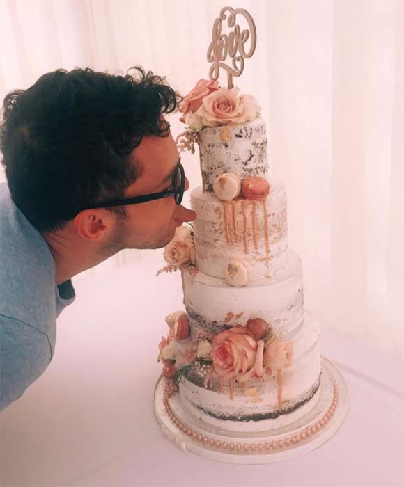 Luke Jerdy engagement party cake