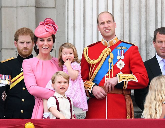 kate middleton family trooping the colour