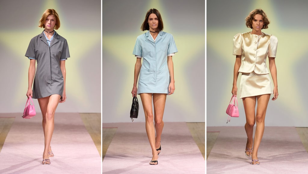 Models on the runway for Sandy Liang SS25
