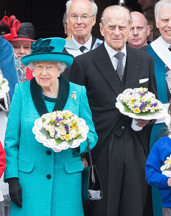 Prince Philip and the queen at maundy service in 2017
