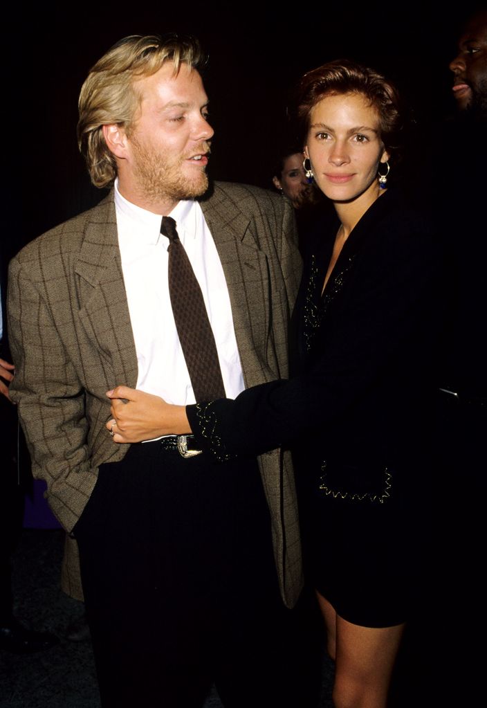 Kiefer Sutherland and Julia Roberts during "Flatliners" Premiere at Mann's Chinese Theater in Hollywood, California, United States
