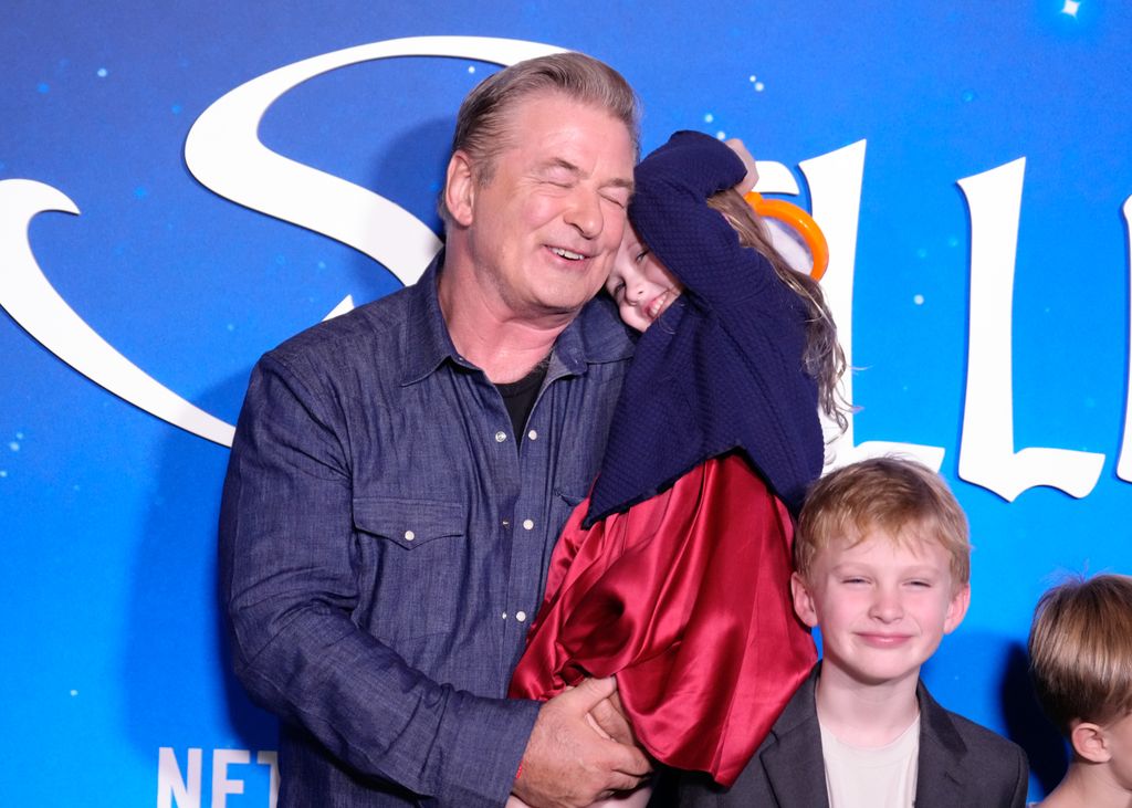 alec baldwin and hilaria baldwin with six of seven kids at spellbound nyc premiere