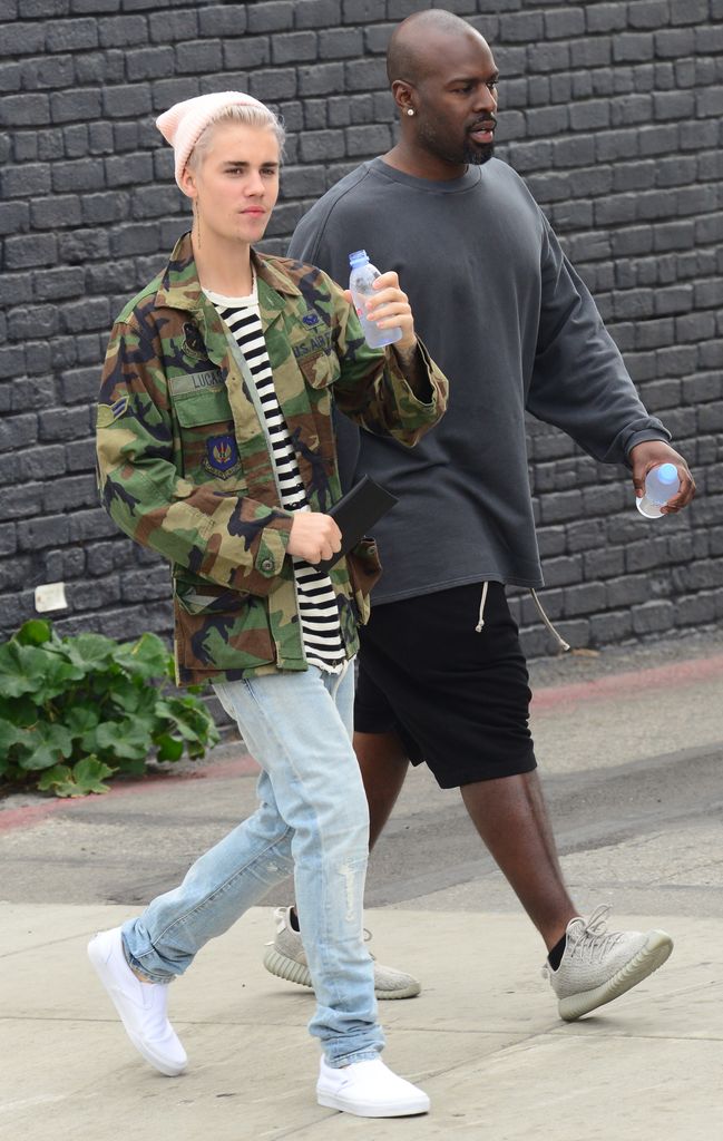 Justin Bieber and Corey Gamble in Beverly Hills