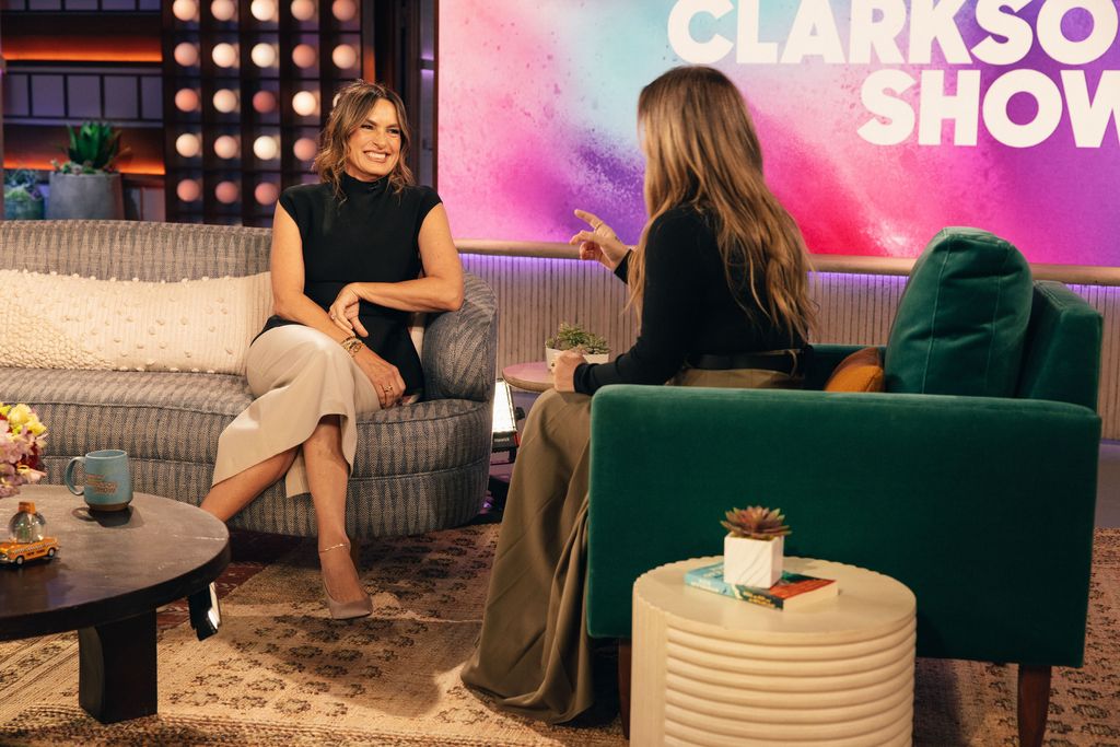 Mariska Hargitay, Kelly Clarkson on The Kelly Clarkson Show, October 15, 2025