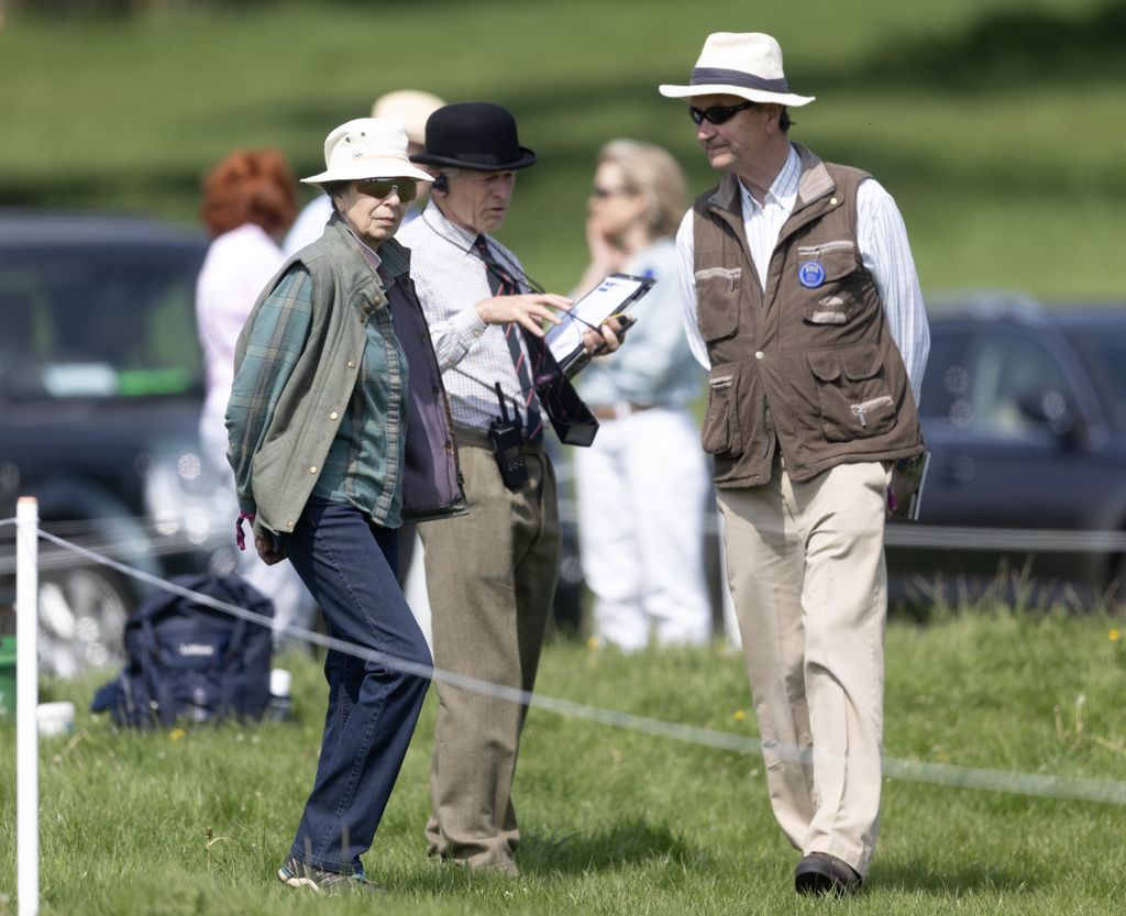 Princess Anne and Tim Lawrence at the Badminton Horse Trials