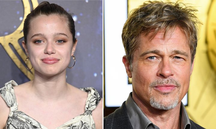 Shiloh Jolie et Brad Pitt