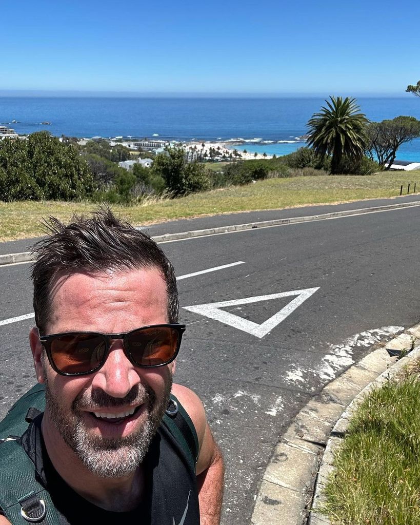 Gethin Jones selfie on a bike ride