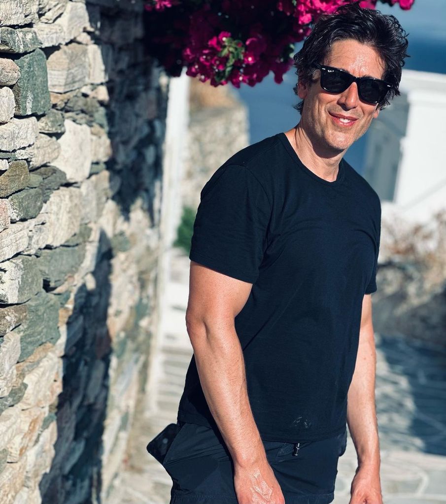 David Muir enjoyed a vacation in Greece