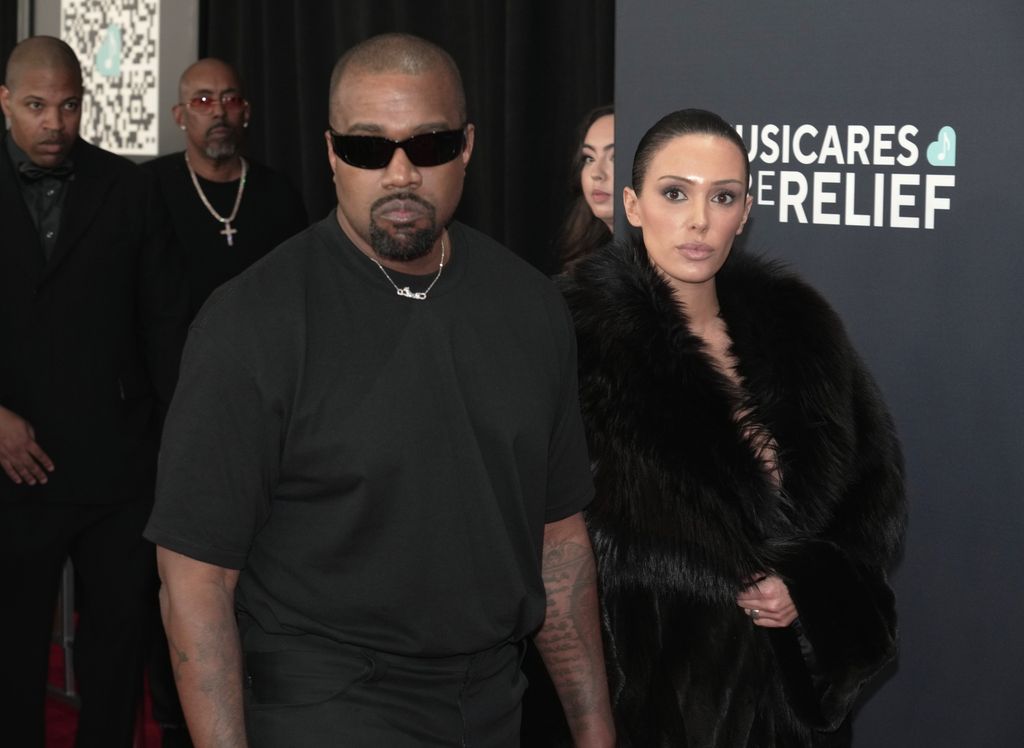 Kanye West and Bianca Censori attend the 67th GRAMMY Awards at Crypto.com Arena on February 02, 2025 in Los Angeles, California. (Photo by Jeff Kravitz/FilmMagic)