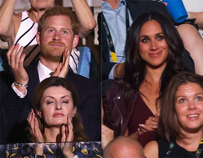 prince harry and meghan markle at invictus games opening ceremony