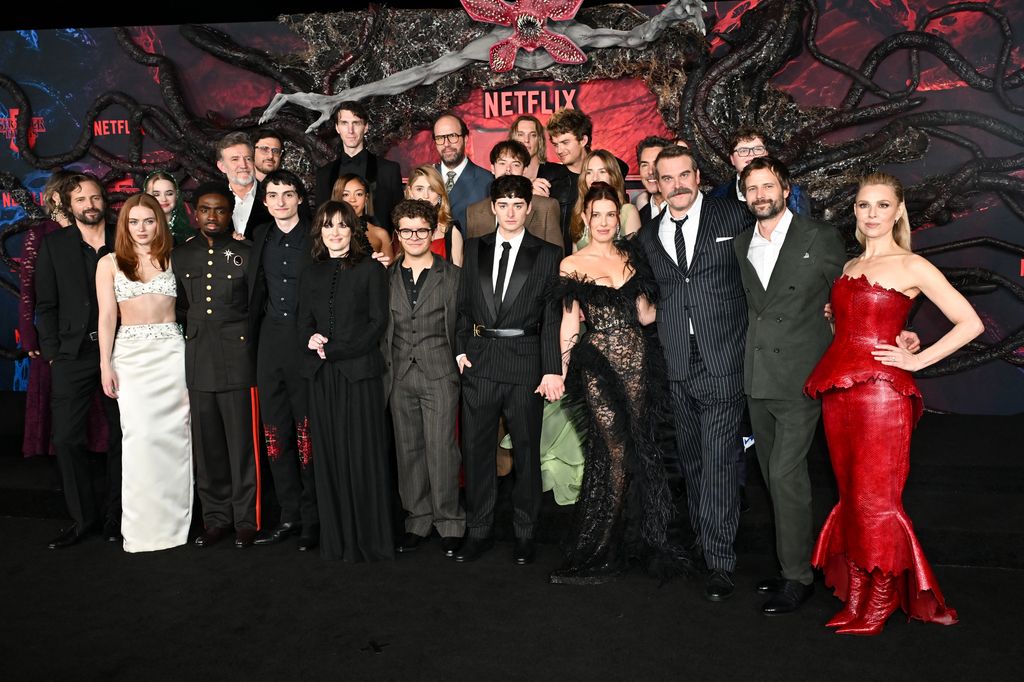 Millie and David joined the cast of Stranger Things at the LA premiere 