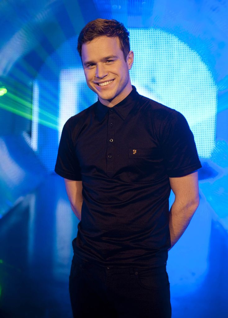 Olly Murs on the set of The X Factor