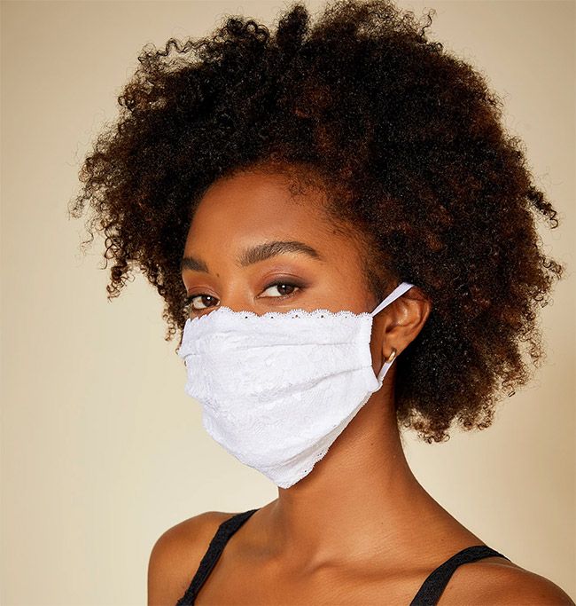 Cosabella pleated face mask