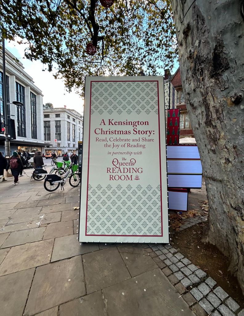 Sign promoting book donations 