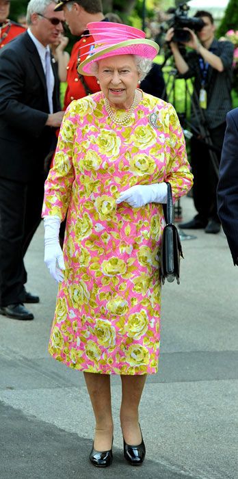 queen vivid floral dress