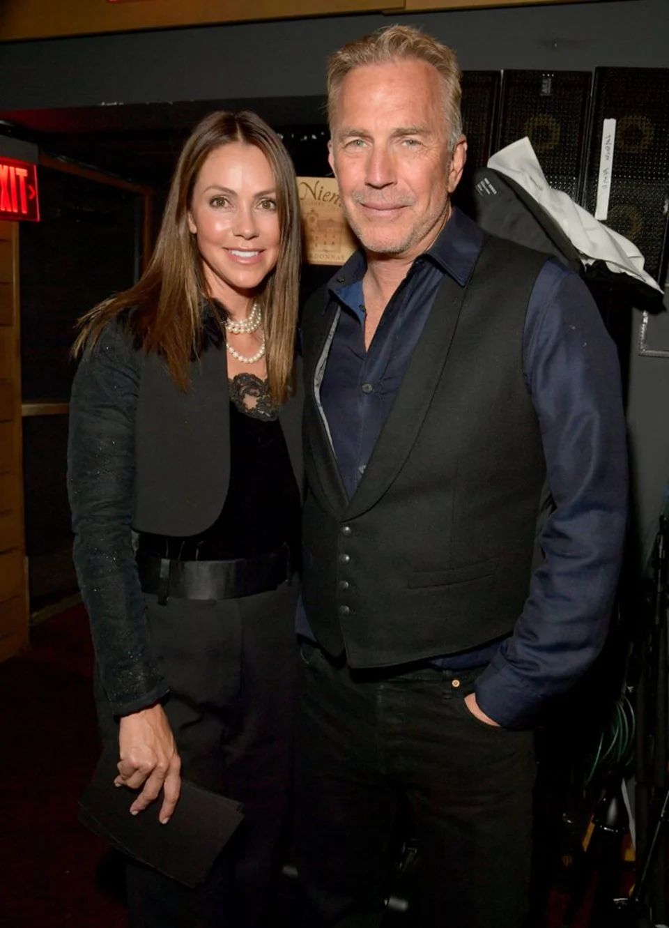 Kevin and Christine photographed as a couple at an event