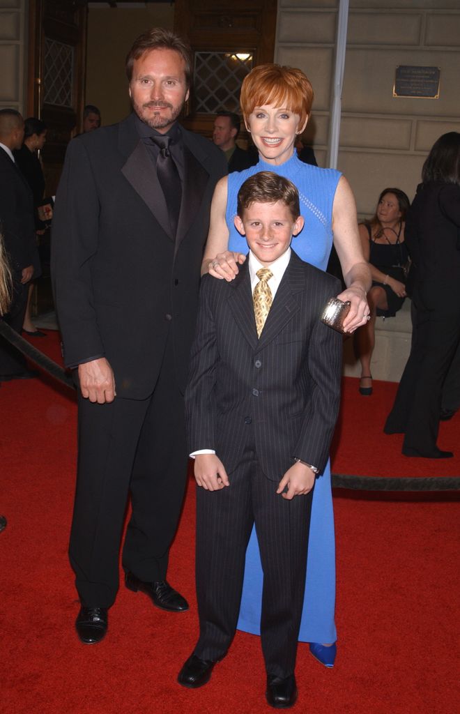 Reba McEntire with ex husband Narville Blackstock and son Shelby 