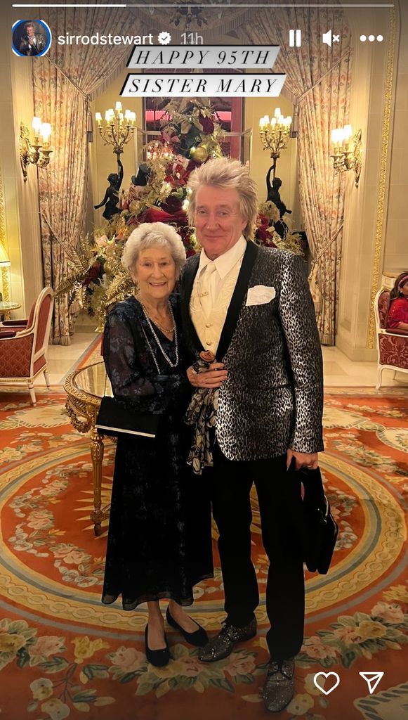 Rod Stewart's birthday tribute to his sister Mary
