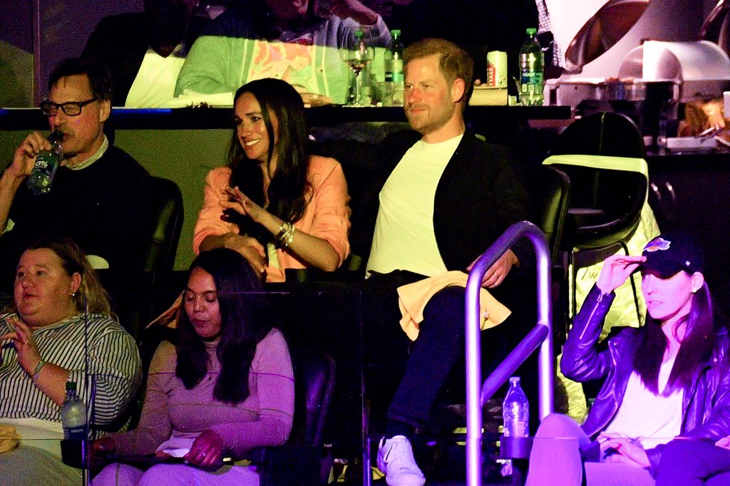 Prince Harry and Meghan attended the Lakers game in Los Angeles on Monday