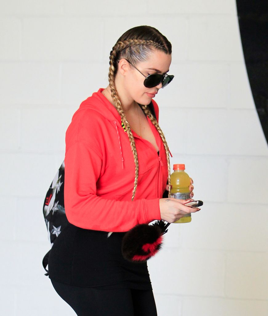 Khloe Kardashian is seen in Los Angeles on April 29, 2015 in Los Angeles, California