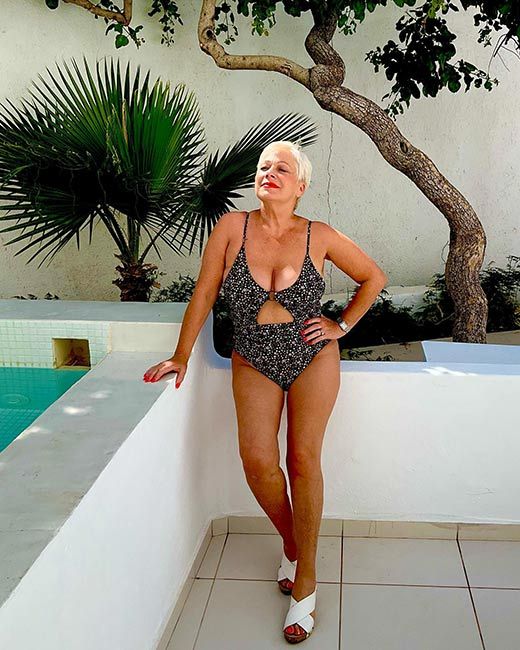 denise welch swimsuit cut out tesco f and f
