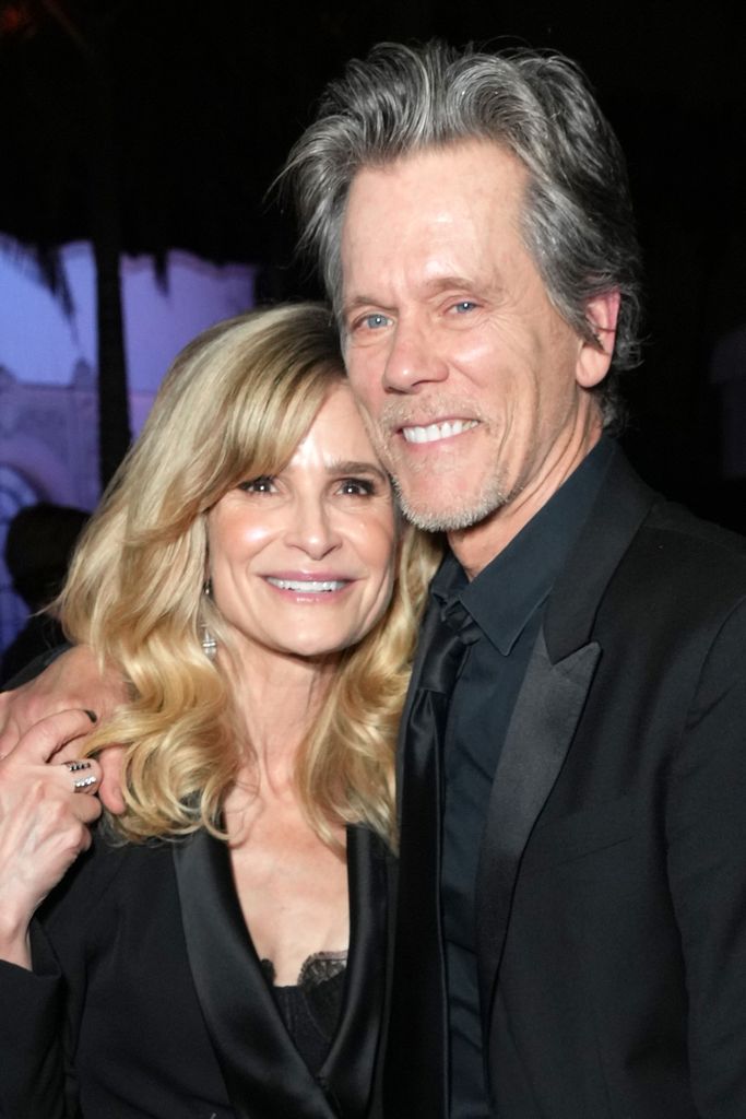 Kyra Sedgwick and Kevin Bacon attend the 2023 Vanity Fair Oscar Party Hosted By Radhika Jones at Wallis Annenberg Center for the Performing Arts on March 12, 2023 in Beverly Hills, California