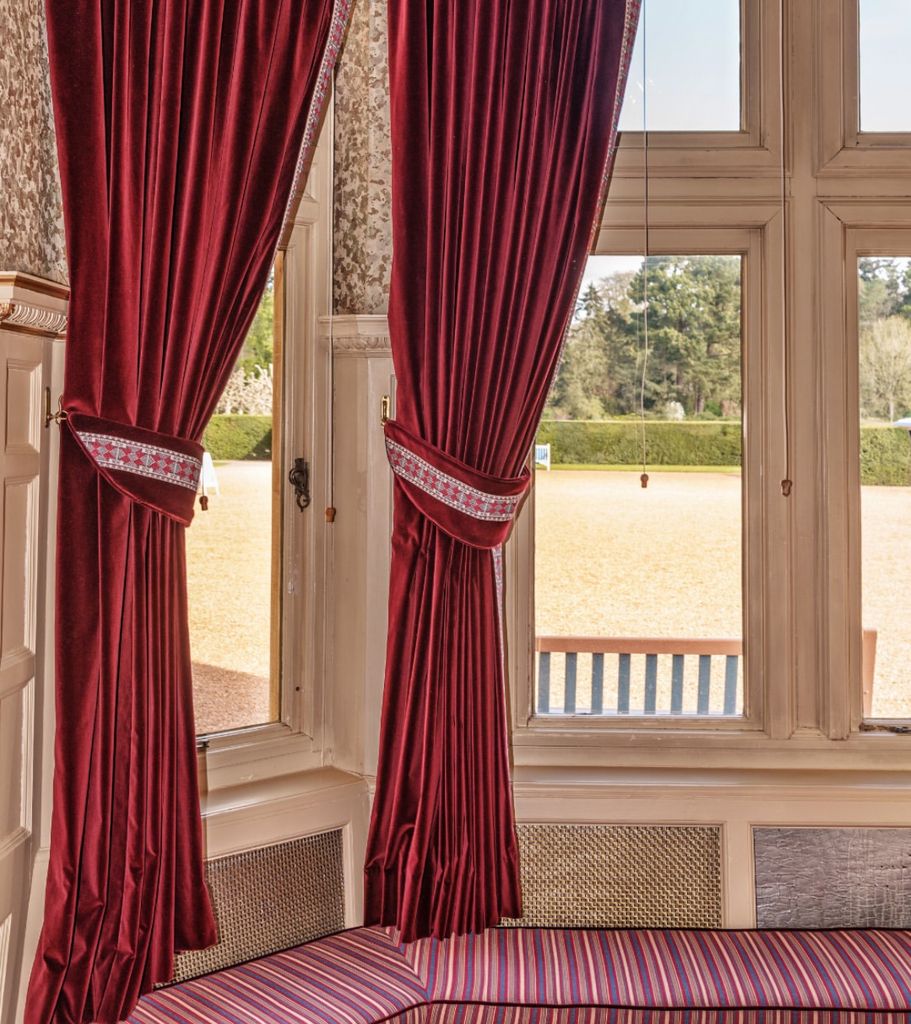 The official Sandringham Instagram posted a picture of the new curtains