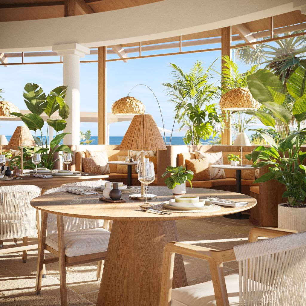 The hotel has three on-site restaurants and three bars