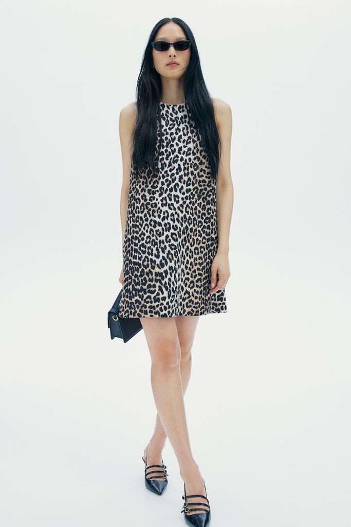 leopard print dress h and m 