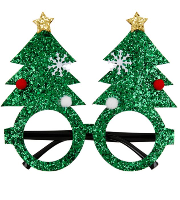 christmas tree glasses