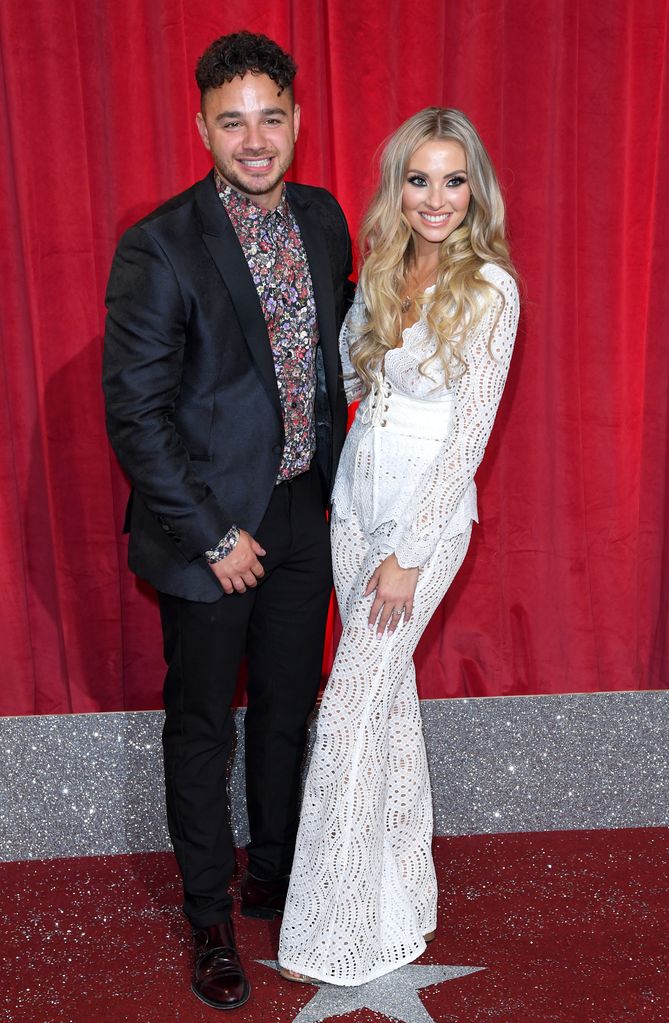 Adam Thomas and Caroline Daly attend the British Soap Awards at The Lowry Theatre on June 3, 2017