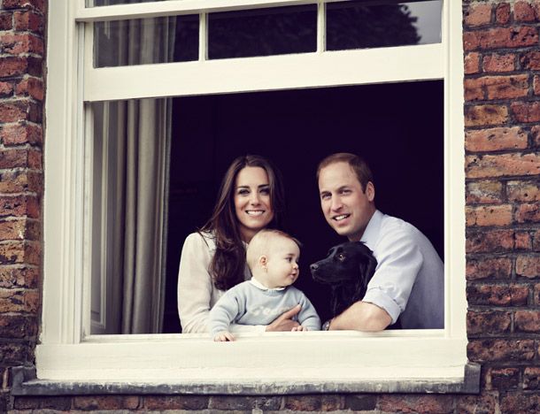 Prince George and the Duke and Duchess of Cambridge