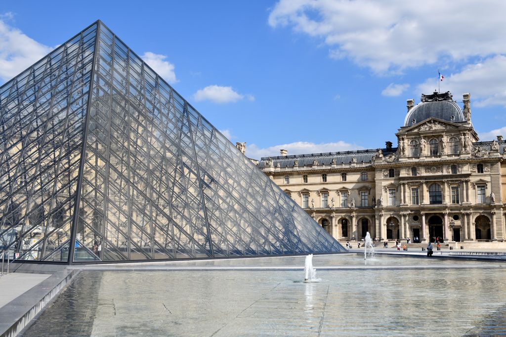 PARIS, FRANCE - SEPTEMBER 04 : The Louvre Museum in Paris on September 04, 2020 in Paris, France. (Photo by FrÃ©dÃ©ric Soltan/Corbis via Getty Images)