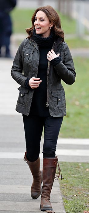 kate middleton casual barbour jacket