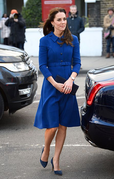 kate middleton royal blue coat dress