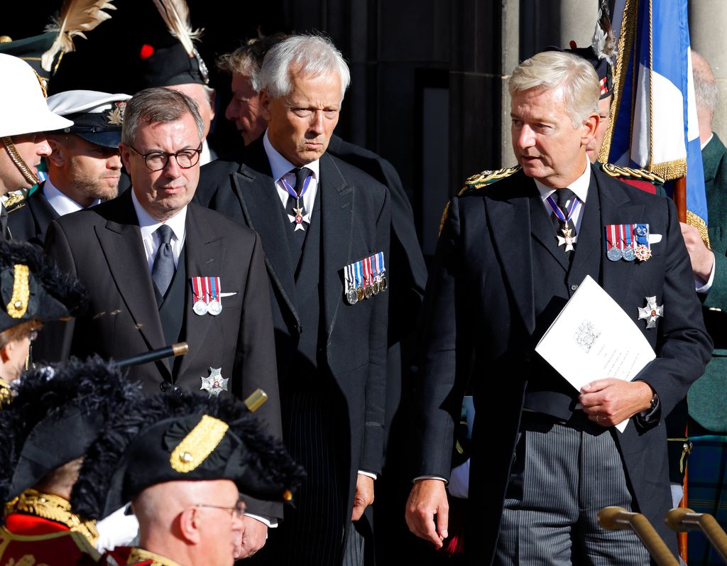 Sir Clive Alderton (right) paid tribute to his colleague, Sir Edward Young (left)