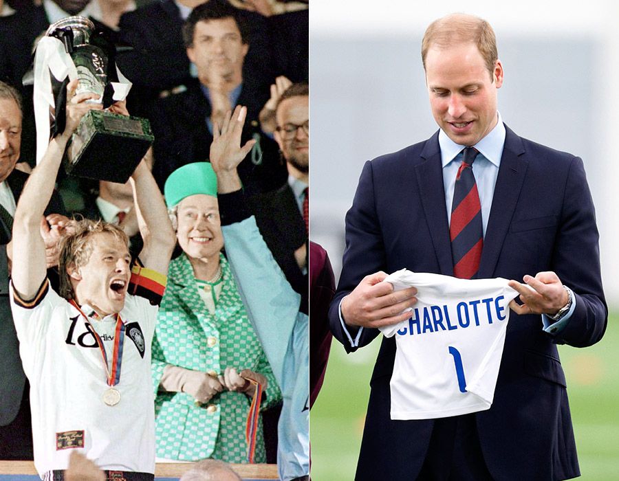 the queen and princess charlotte football