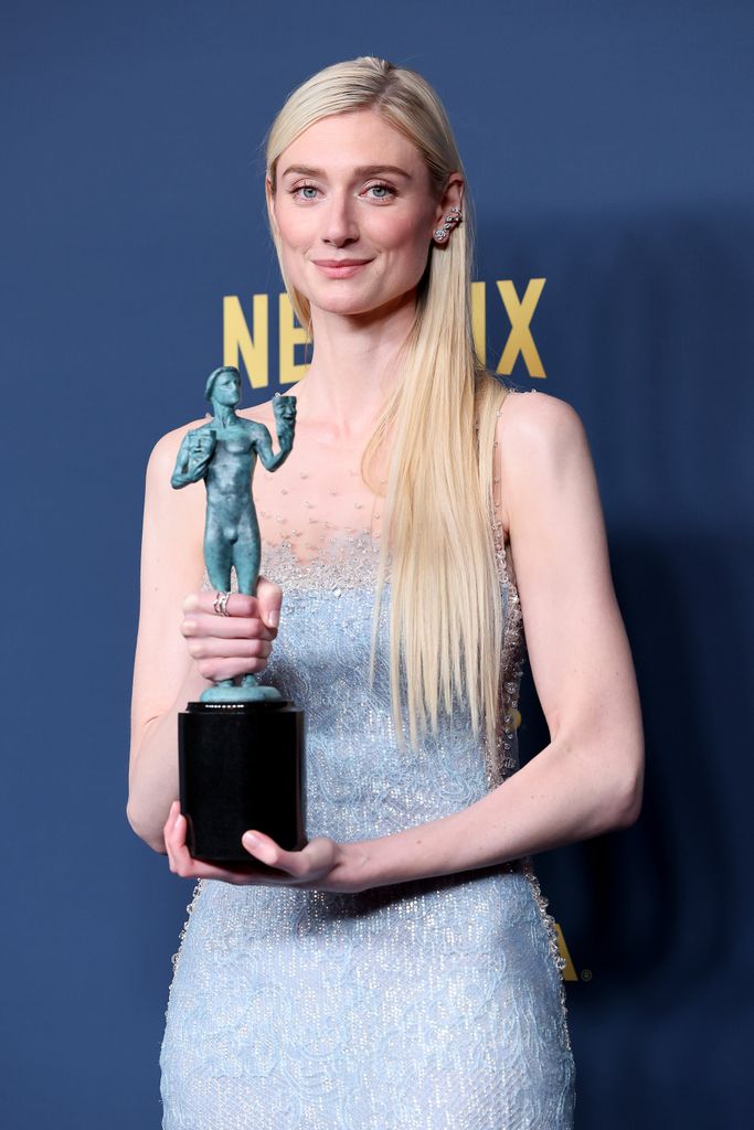 Elizabeth Debicki, winner of the Outstanding Performance by a Female Actor in a Drama Series award for 'The Crown' 